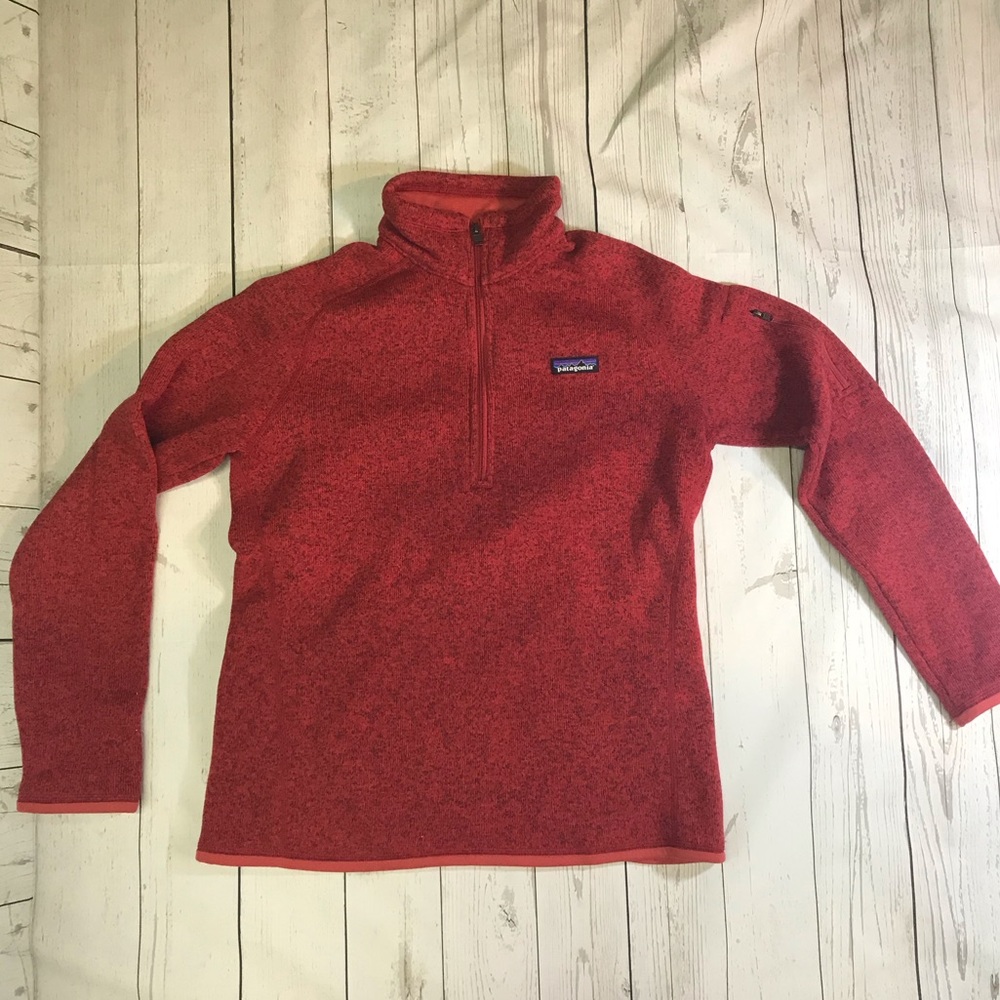 Red Patagonia Better Sweater Pullover, Medium